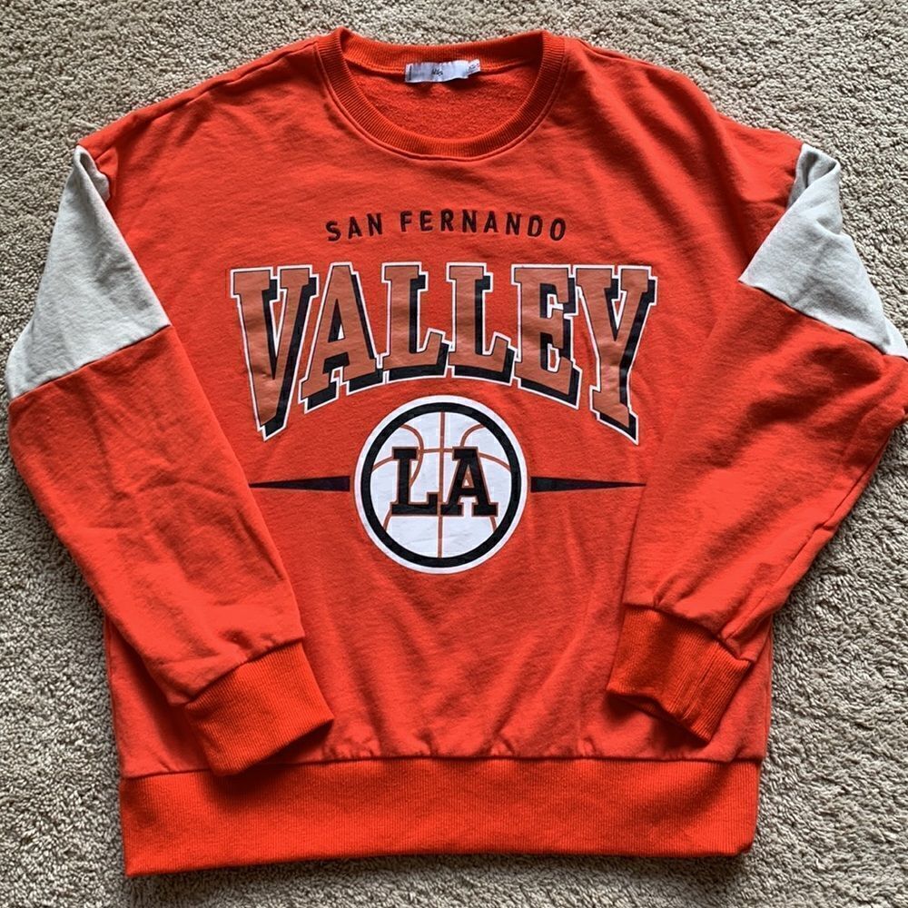 ‎Adika LA Y2K Sweatshirt San Fernando valley California orange size small